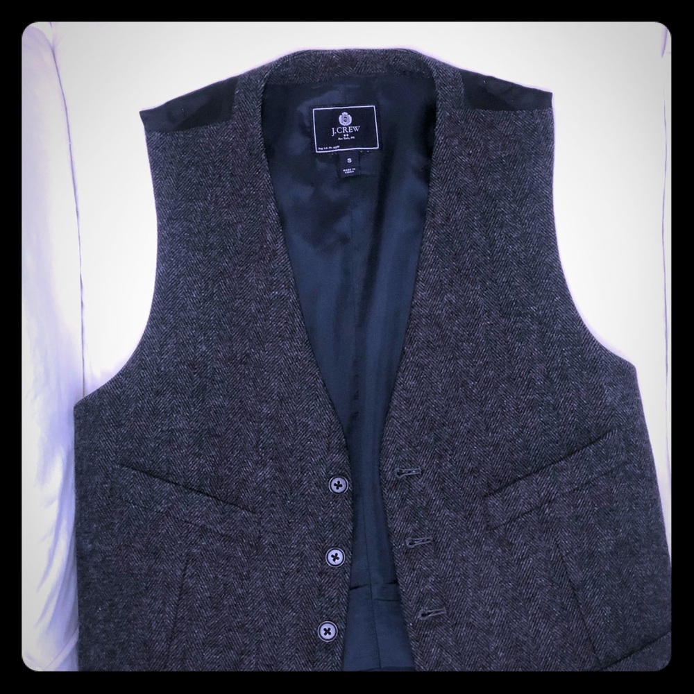 Men’s small J crew wool/tweed vest